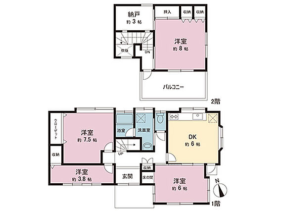 間取図です。図...