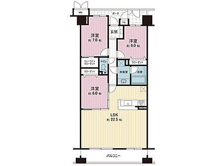 間取図です。図面と異なる場合は現況を優先させていただきます。
