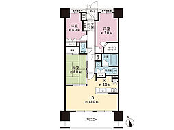 ビッグヴァングランヴァーグ茅ケ崎 3LDKの間取図画像