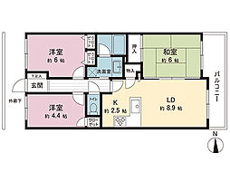 間取図画像 3LDK