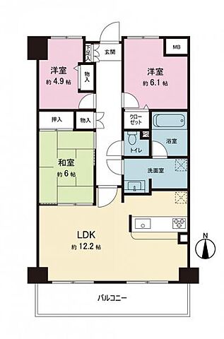 間取り サンヴェール橋本ツインタワー2 10階/-
