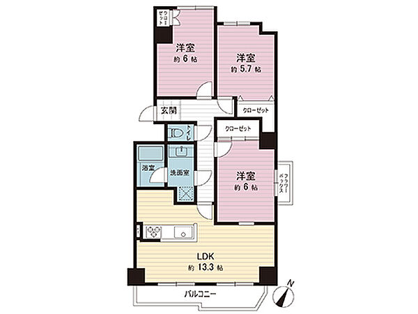 間取りを拡大表示