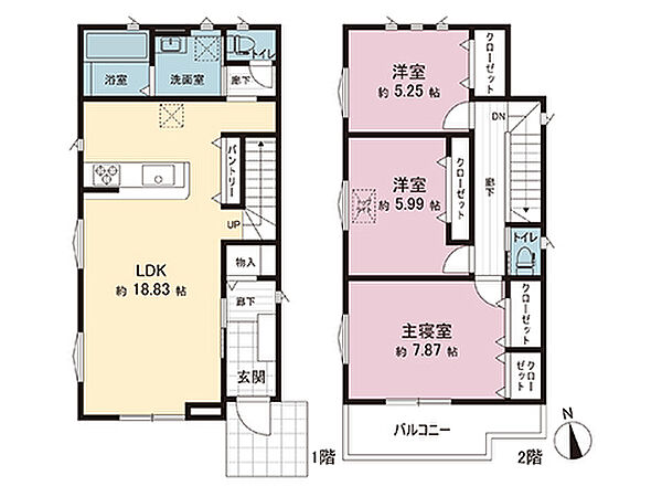 間取りを拡大表示
