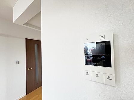 訪問者を確認できるTVモニター付きインターフォンです。