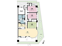 ダイヤモンドマンションラ・セーヌ 3LDKの間取図画像