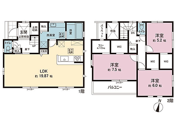 間取りを拡大表示