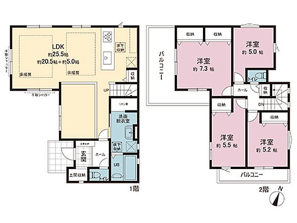 間取りを拡大表示