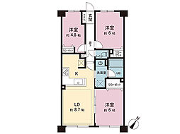 クリオ大和伍番館 3LDKの間取図画像