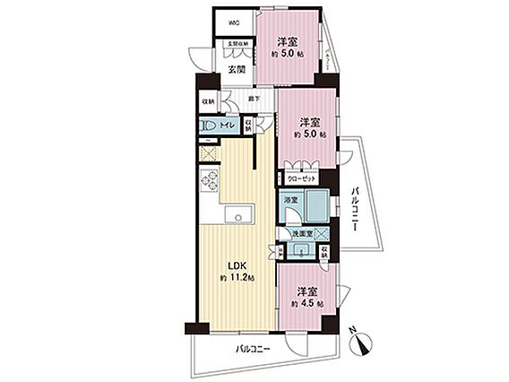 間取図です。図...