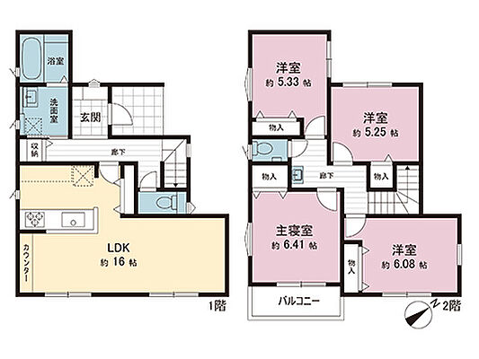 間取り 茅ヶ崎市今宿　戸建　6号棟