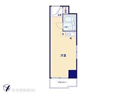 日興パレス大通り公園 ワンルームの間取図画像