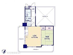ホーユウパレス笹下 1LDKの間取図画像