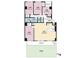 藤和南町田ハイタウン 4LDKの間取図画像