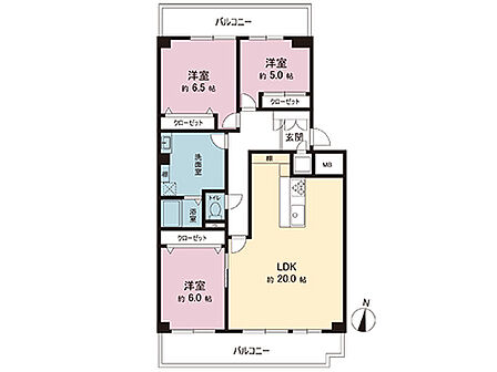 間取図です。図面と異なる場合は現況を優先させていただきます。