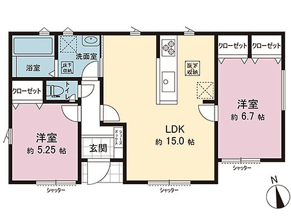 間取りを拡大表示