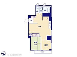ライオンズマンション府中 2LDKの間取図画像
