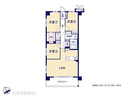 プレシス多摩永山レヴィエ 3LDKの間取図画像