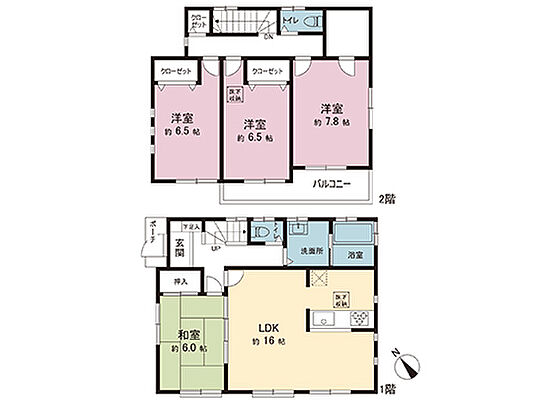間取り 清瀬市下宿2丁目 中古戸建