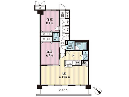 間取図です。図面と異なる場合は現況を優先させていただきます。