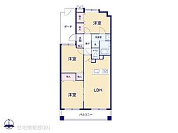 シーズガーデングリーンパティオ 3LDKの間取図画像