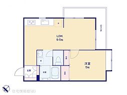 ピーターマンション北園壹番館 1LDKの間取図画像