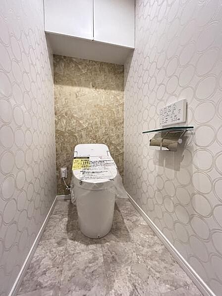ほっと安らげるトイレ空間です。