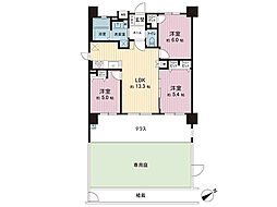 ユアコート川越アデッソ 3LDKの間取図画像