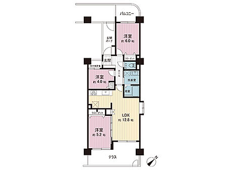 間取図です。図面と異なる場合は現況を優先させていただきます。