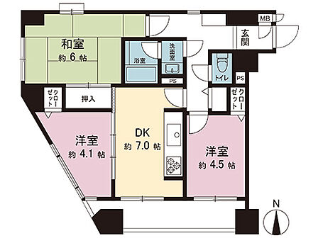 間取図です。図面と異なる場合は現況を優先させていただきます。