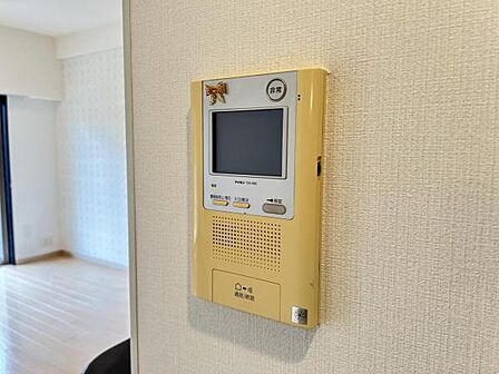 訪問者を確認できるTVモニター付きインターフォンです。