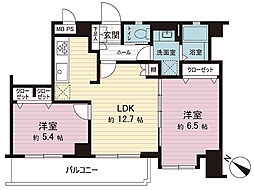 春日部ダイヤモンドマンション 2LDKの間取図画像