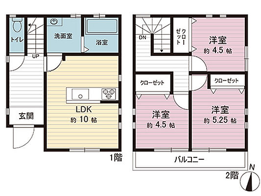 間取り 春日部市南4丁目 中古戸建