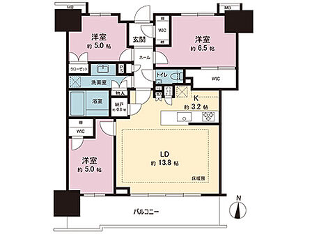 間取図です。図面と異なる場合は現況を優先させていただきます。