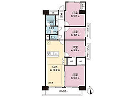 新松戸中央パークハウスB棟 4LDKの間取図画像