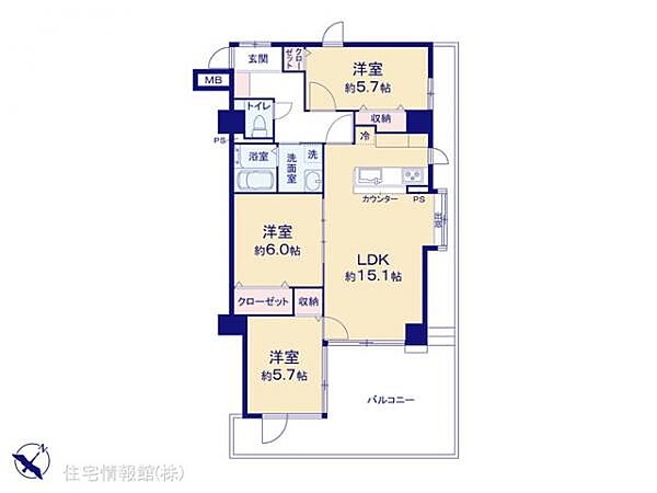 間取りを拡大表示