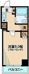 グランヴァン高田馬場 3階1Kの間取り