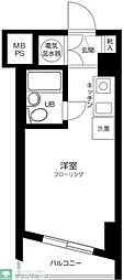 第32宮庭マンション ワンルームの間取図画像