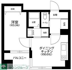 TMビル 1DKの間取図画像