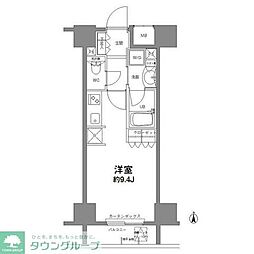 コンフォリア新宿御苑2 ワンルームの間取図画像