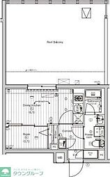 (仮称)PREMIUMCUBE東高円寺DEUX 1DKの間取図画像