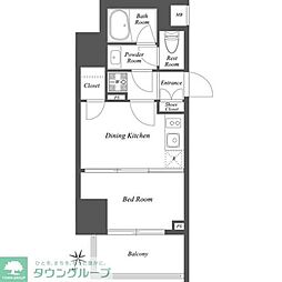 豊島区雑司が谷3丁目マンション 1DKの間取図画像