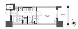LIBRGRANT西新宿WEST 1Kの間取図画像