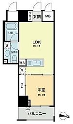 BelleFace本郷弓町 1LDKの間取図画像