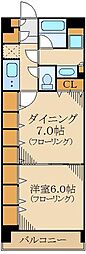 コンフォリア下落合 1LDKの間取図画像