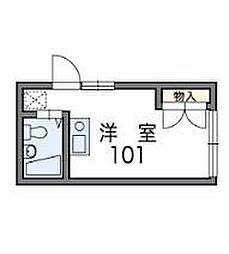 レオパレス新宿A館 ワンルームの間取図画像