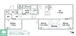 中野区鷺宮3丁目マンション 3LDKの間取図画像