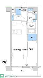 ルフォンプログレ中野富士見町ザ・レジデンス 1LDKの間取図画像