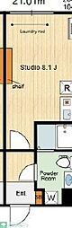 M's高円寺南5 ワンルームの間取図画像