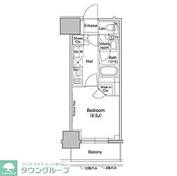 ブリリアンクラス高円寺 1Kの間取図画像