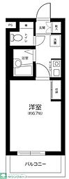 ザ・ハウス中野坂上 1Kの間取図画像